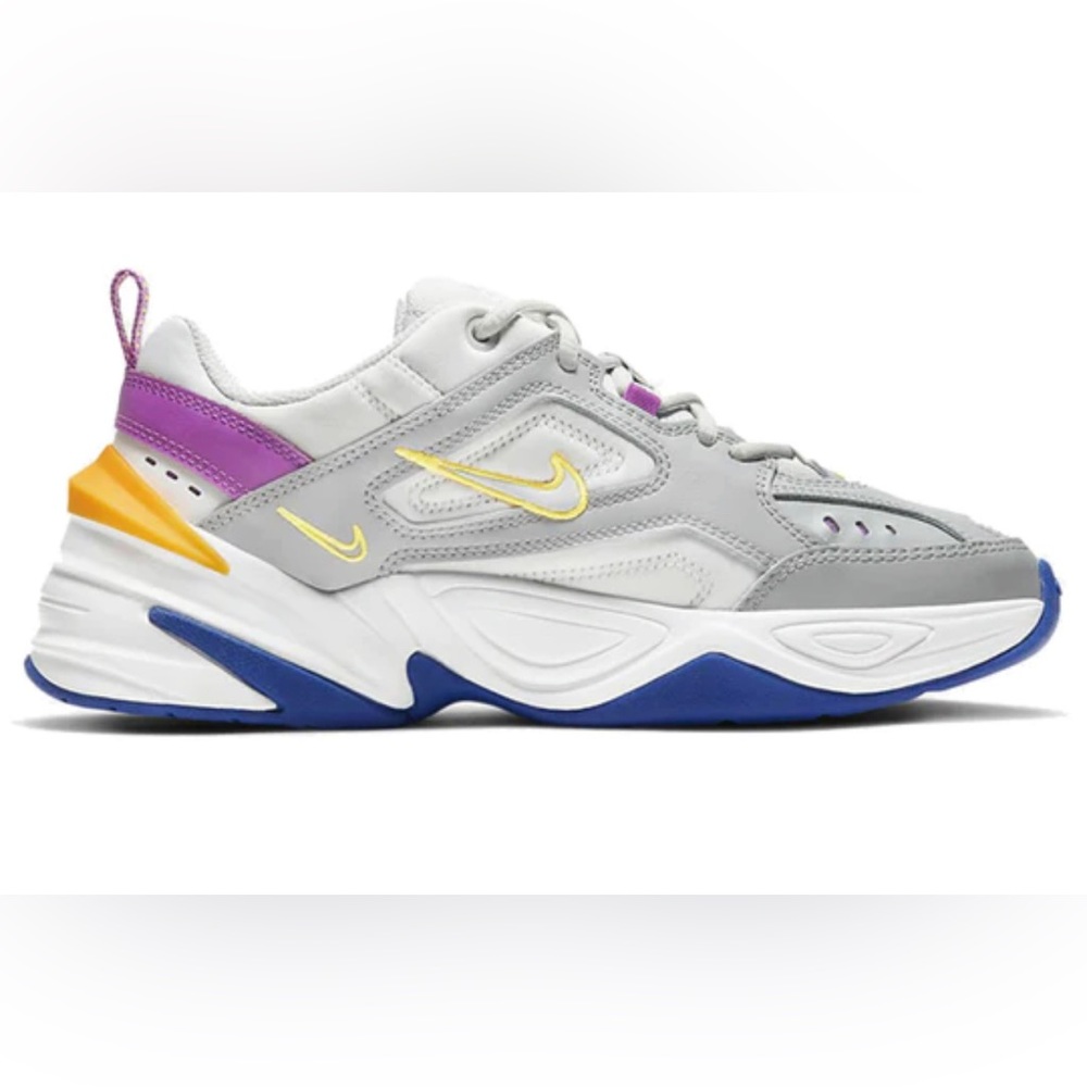 Nike M2K Tekno Gray With Orange Magneta Blue Accents